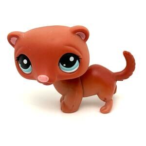Hasbro Littlest Pet Shop LPS Brown Ferret #334 Toy Figurine Authentic